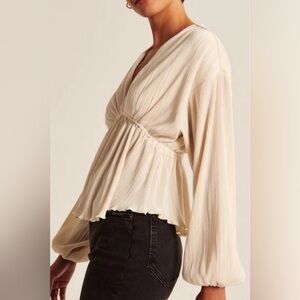 Abercrombie & Fitch Cream Blouse